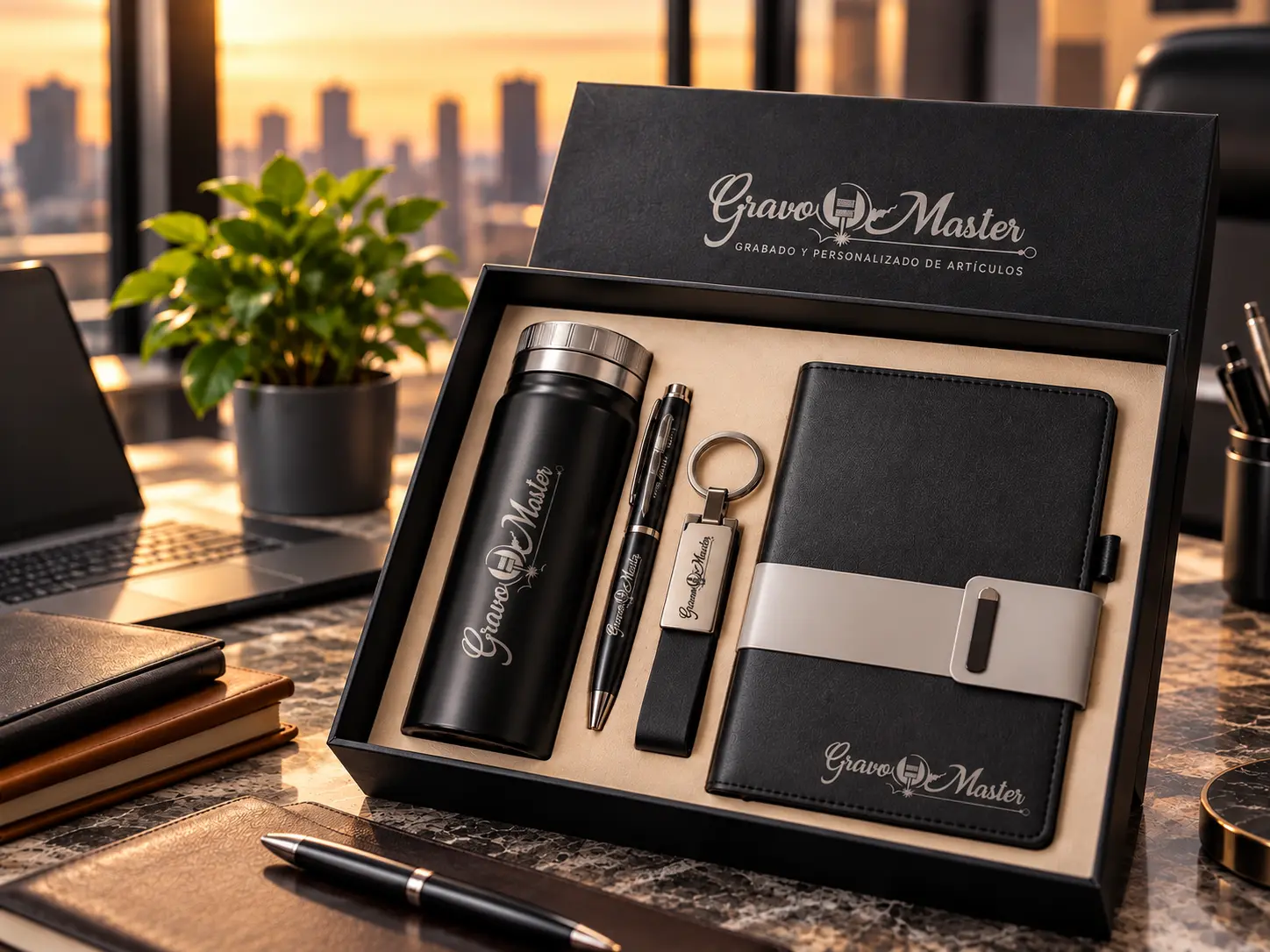 Kit corporativo personalizado por GravoMaster