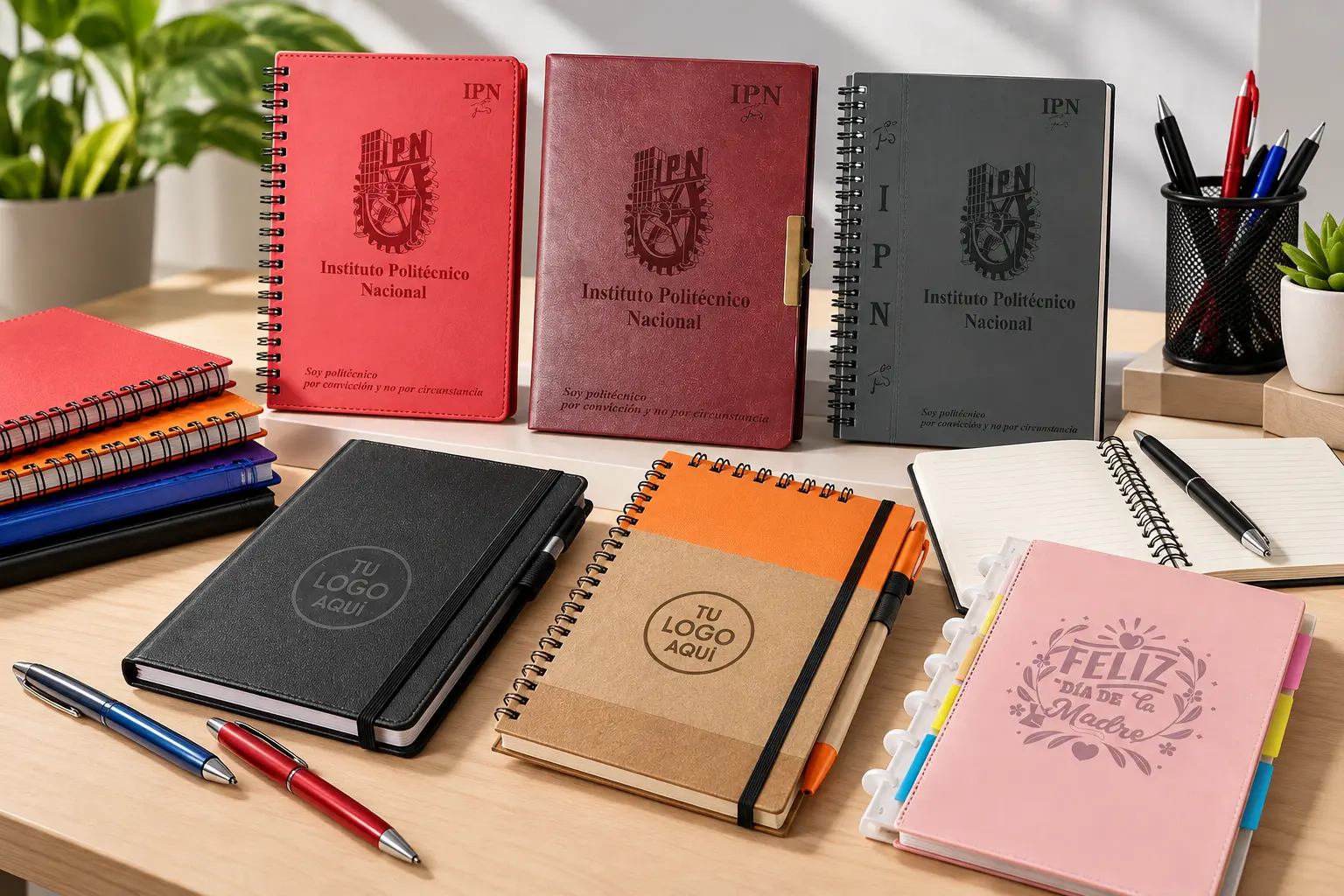 Libretas y bolígrafos personalizados GravoMaster