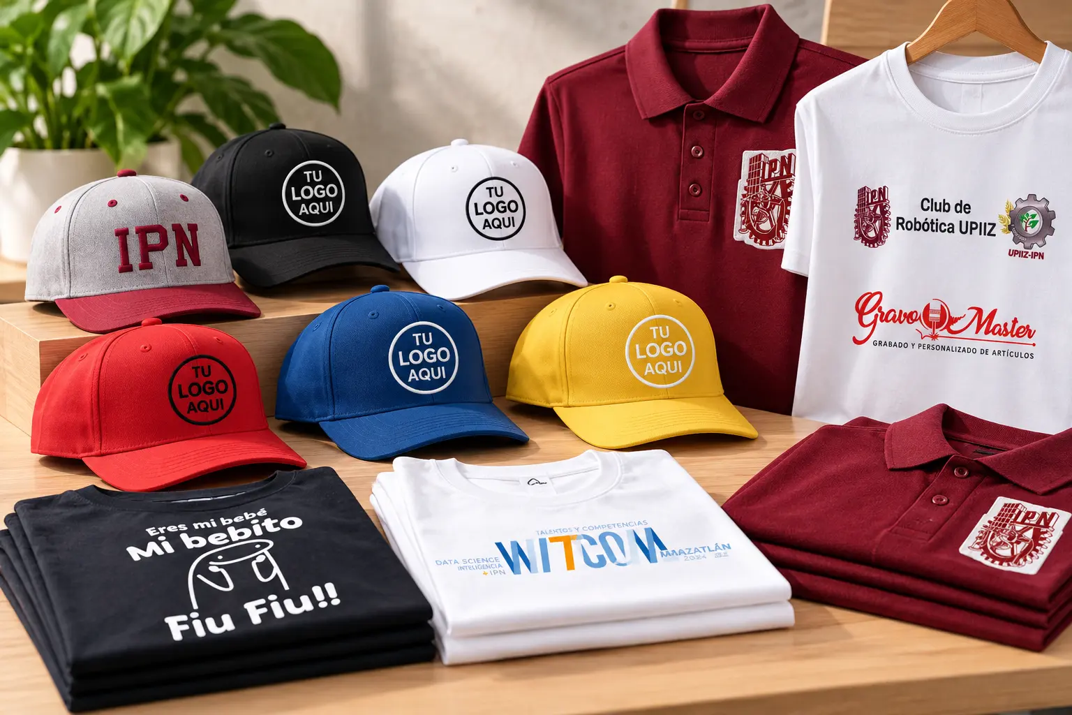 Textiles y gorras personalizados GravoMaster